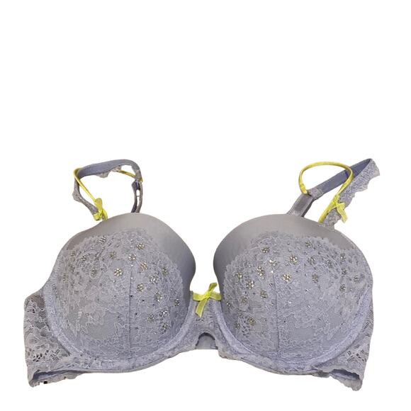 VICTORIA'S SECRET Dream Angels Light Blue Lace Bra 32DD - Picture 1 of 7